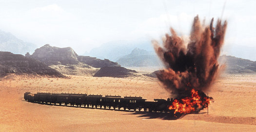 Train explosion from Lawrence of Arabia film